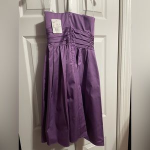 David’s Bridal Short Purple Dress Size 2.  New with tag